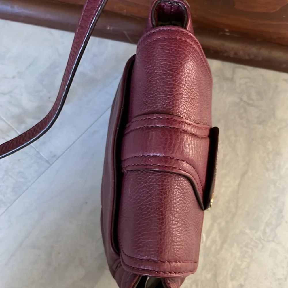 Michael Kors Vintage mini bag burgundy  Crossbody bag  heavy goldtone hardware